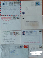 Portugal - Lote De 8 Cartas / Cover - Com Flâmulas / Streamer - Storia Postale