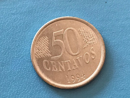 Münze Münzen Umlaufmünze Brasilien 50 Centavos 1994 - Brésil