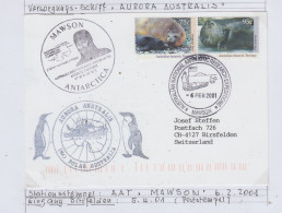 AAT 2001 Cover Ca Aurora Australis Ca  Anare Mawson  6 FEB 2001 (AS155C) - Covers & Documents