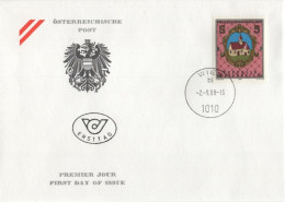 Austria Osterreich 1988 FDC 888 Feldkirchen In Kärnten, Canceled In Wien - FDC