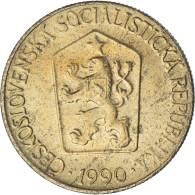 Monnaie, Tchécoslovaquie, Koruna, 1990 - Tchécoslovaquie