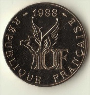 ** 10 FRANCS COMMEMORATIVE " ROLAND GARROS " 1988 TRANCHE B   FDC  ** - Gedenkmünzen