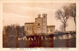 25014 " URBINO-CHIESA DI S. BERNARDINO VISTA DALL'ABSIDE "-VERA FOTO-CART. POST. NON SPED. - Urbino