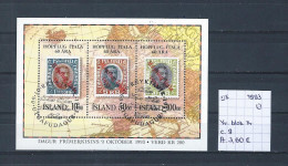 (TJ) IJsland 1993 - YT Blok 14 (gest./obl./used) - Blocks & Kleinbögen