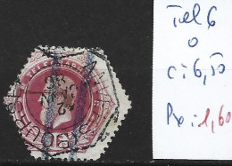 BELGIQUE TELEGRAPHE 6 Oblitéré Côte 6.50 € - Timbres Télégraphes [TG]