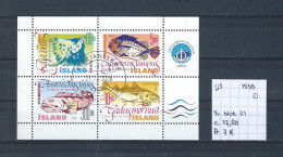(TJ) IJsland 1998 - YT Blok 21 (gest./obl./used) - Blokken & Velletjes