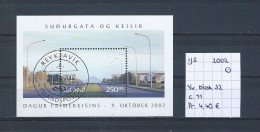 (TJ) IJsland 2002 - YT Blok 32 (gest./obl./used) - Hojas Y Bloques