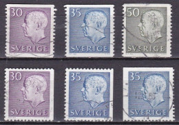 SE213 – SUEDE – SWEDEN – 1962 – GUSTAV VI ADOLF – MI 489/91A USED 10,70 € - Usati