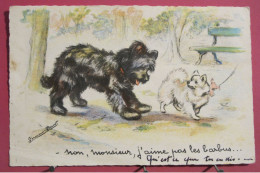 Illustrateur Germaine Bouret - Non, Monsieur, J'aime Pas Les Barbus ... Chiens - Bouret, Germaine