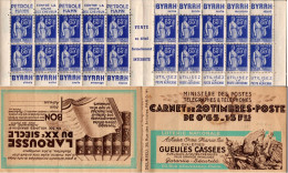 CARNET 365-C 7 PAIX "GUEULES CASSEES". (S. 27). Parfait état. Bas Prix, à Saisir. - Anciens : 1906-1965