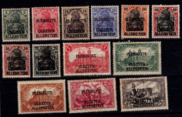 LOT DE 13 TIMBRES DIFFERENTS ALLEMAGNE DE 1920 - PLEBISCITE OLSZTYN ALLENSTEIN - Allenstein