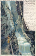 SUISSE - SCHWEIZ - SWITZERLAND - SVIZZERA - TAMINASCHLUCHT Der Quellenweg (Litho) (1901) - Stein