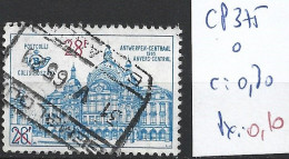 BELGIQUE COLIS POSTAUX 375 Oblitéré Côte 0.30 € - Oblitérés