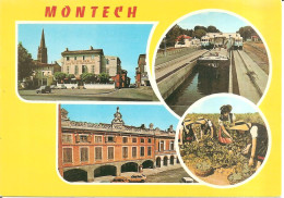 MONTECH (82) Carte Multivues  CPSM GF - Montech