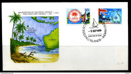 E01282)Kokosinseln FDC 32/3 Postdienst - Cocos (Keeling) Islands