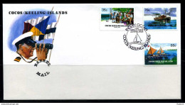 E01285)Kokosinseln FDC 115/7 Fasspost - Cocos (Keeling) Islands