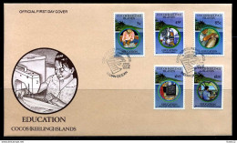 E01292)Kokosinseln FDC 294/8 Bildung - Cocos (Keeling) Islands