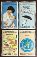 Mauritius 1988 WHO Anniversary Fruit Fish Vegetables MNH - Maurice (1968-...)