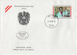 Austria Osterreich 1988 FDC Die österreichische Arbeitswelt, Chemielaborant Chemistry Chemie, Canceled In Wien - FDC