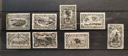 Congo Belge - 64/71 - Tirage En Noir Et Blanc - 1915 - Défauts - Sans Gomme - Unused Stamps