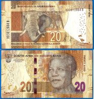 Afrique Du Sud 20 Rand 2015 Sign Kganyago Nelson Mandela Animal South Africa Que Prix + Port Billets Rands - Südafrika