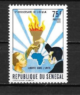 1973 - N° 388 **MNH - 10 Ans O.U.A. - Senegal (1960-...)