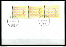 E06640)Österreich FDC ATM 2, 3 Werte - FDC