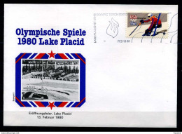 E07602)Olympia 80 Sonderbeleg Lace Placid 1980 - Invierno 1980: Lake Placid