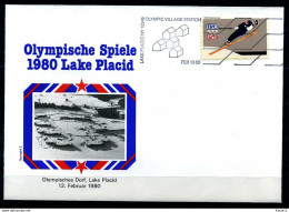 E07603)Olympia 80 Sonderbeleg Lace Placid 1980 - Winter 1980: Lake Placid