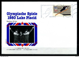 E07612)Olympia 80 Sonderbeleg Lace Placid 1980 - Invierno 1980: Lake Placid