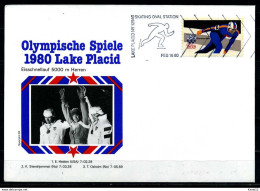 E07616)Olympia 80 Sonderbeleg Lace Placid 1980 - Hiver 1980: Lake Placid