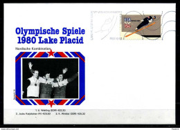 E07625)Olympia 80 Sonderbeleg Lace Placid 1980 - Winter 1980: Lake Placid