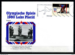 E07628)Olympia 80 Sonderbeleg Lace Placid 1980 - Winter 1980: Lake Placid