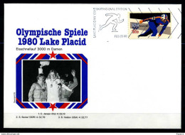 E07630)Olympia 80 Sonderbeleg Lace Placid 1980 - Hiver 1980: Lake Placid