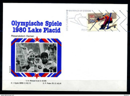 E07631)Olympia 80 Sonderbeleg Lace Placid 1980 - Invierno 1980: Lake Placid