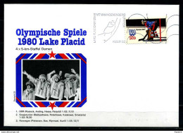 E07632)Olympia 80 Sonderbeleg Lace Placid 1980 - Hiver 1980: Lake Placid