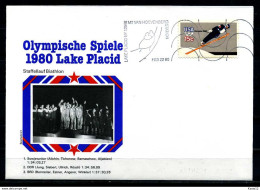 E07636)Olympia 80 Sonderbeleg Lace Placid 1980 - Invierno 1980: Lake Placid