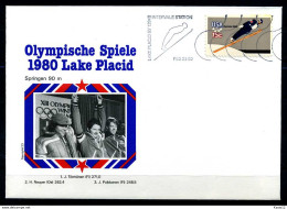 E07639)Olympia 80 Sonderbeleg Lace Placid 1980 - Hiver 1980: Lake Placid