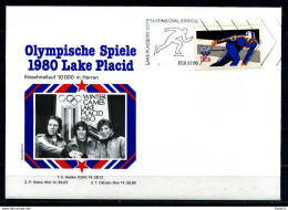 E07640)Olympia 80 Sonderbeleg Lace Placid 1980 - Winter 1980: Lake Placid