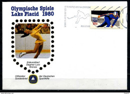 E07648)Olympia 80 Sonderbeleg Lace Placid 1980 - Hiver 1980: Lake Placid