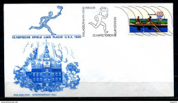 E07652)Olympia 80 Sonderbeleg Lace Placid 1980 - Invierno 1980: Lake Placid