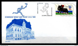 E07653)Olympia 80 Sonderbeleg Lace Placid 1980 - Hiver 1980: Lake Placid