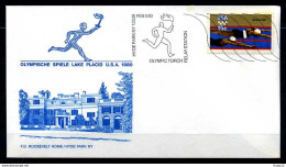 E07654)Olympia 80 USA Sonderbeleg Lace Placid 1980 - Invierno 1980: Lake Placid