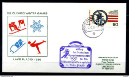 E07789)Olympia 80 Berlin Sonderbeleg Lake Placid - Inverno1980: Lake Placid