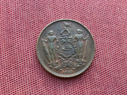 BRITISH NOTH BORNÉO Monnaie De One Cent 1889 - Colonie