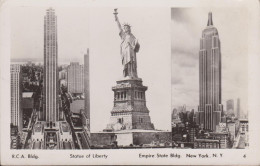 ETATS UNIS NY - NEW YORK CITY R.C.A. Bldg. STATUE OF LIBERTY EMPIRE STATE Bldg. - Statue Of Liberty