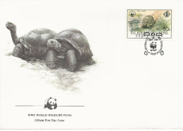 26132)  Seychelles  WWF 1985 Tortoise Cover - Seychelles (1976-...)