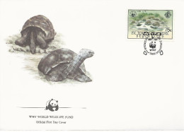 26133)  Seychelles  WWF 1985 Tortoise Cover - Seychelles (1976-...)