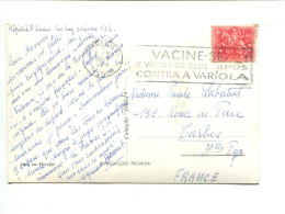 PORTUGAL 1956 - Cp Affranchie Pour La France + Flamme Vaccination Contre La Variole - Malattie