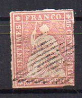 Suisse N° 28 Oblitéré - 2 Filets Touchés Et Léger Clair - Used Stamps